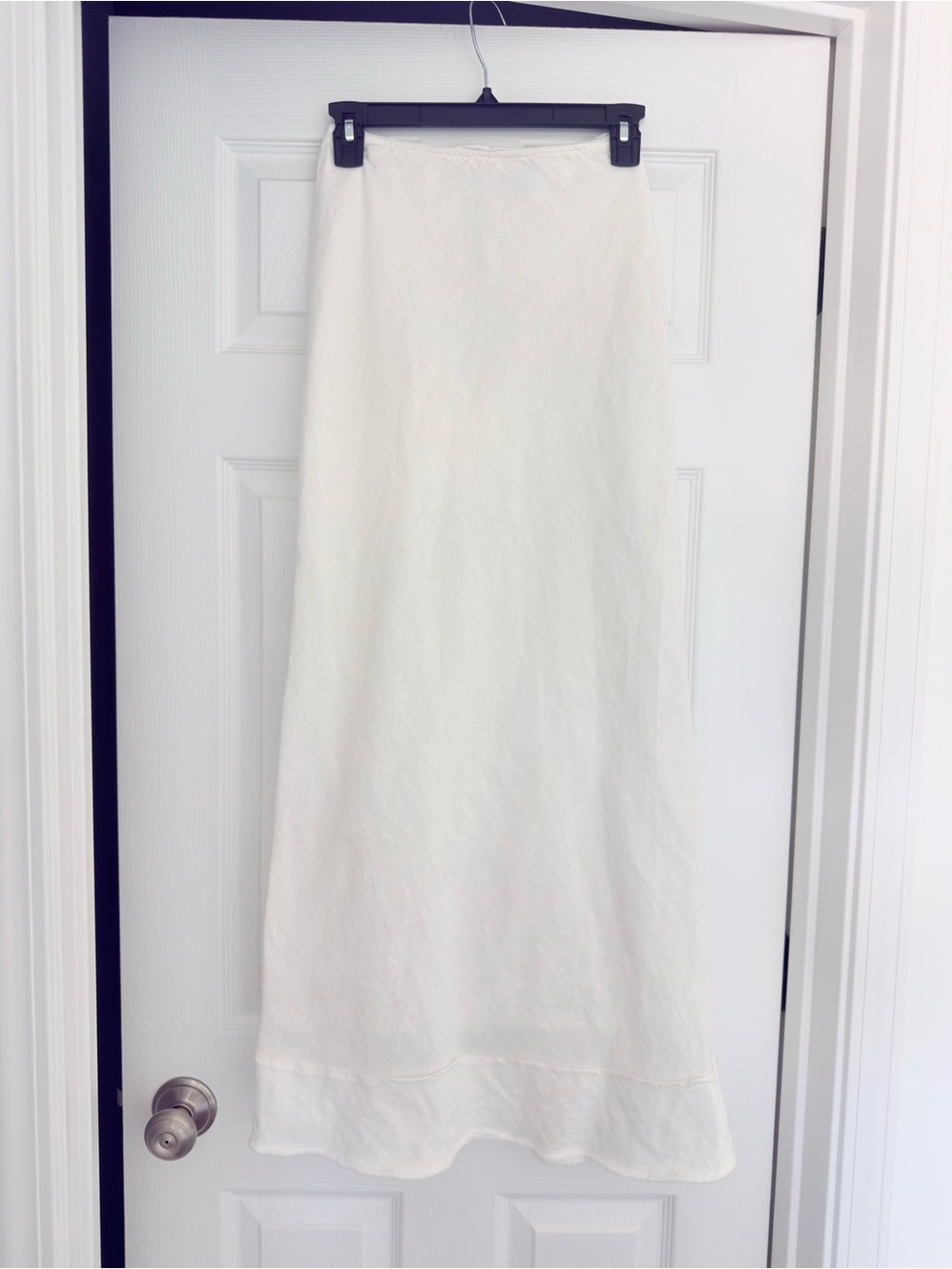 Topshop White A-Line Maxi Skirt